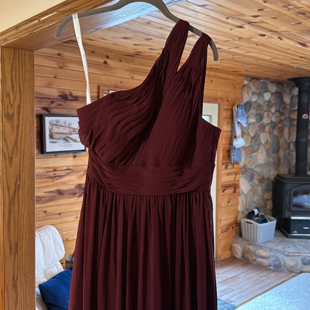 Azazie Molly Dress in Cabernet